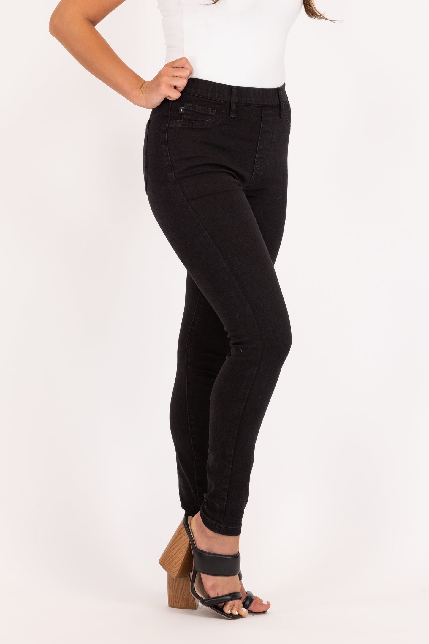 Ask Me To Dance from Judy Blue: High-Rise Pull On Skinny Denim