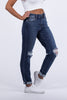 The Kaylee from Judy Blue: Mid-Rise Destroy Slim Denim