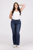 Stop Pretending from Lovervet: Mid-Rise Relaxed Bootcut Denim