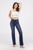 Stop Pretending from Lovervet: Mid-Rise Relaxed Bootcut Denim