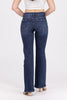 Stop Pretending from Lovervet: Mid-Rise Relaxed Bootcut Denim