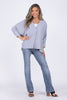 Beautiful Day Women's V-Neck Long Sleeve Top