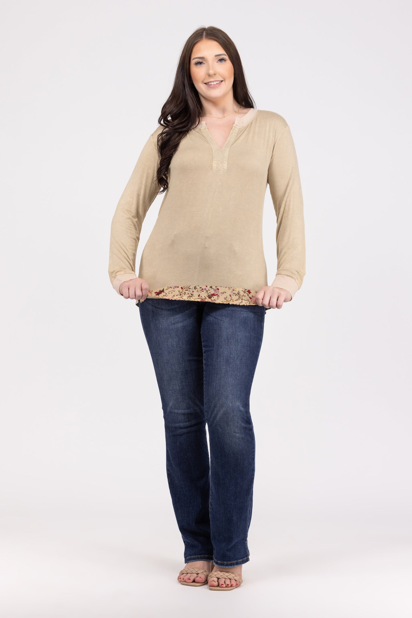 Cottage Living Long Sleeve Top