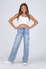 The Rosie from Judy Blue: High-Rise Cargo Wide Denim