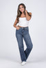 The Lexi from Judy Blue: Mid-Rise Tummy Control Vintage Straight Denim