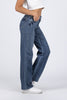 The Lexi from Judy Blue: Mid-Rise Tummy Control Vintage Straight Denim