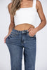 The Lexi from Judy Blue: Mid-Rise Tummy Control Vintage Straight Denim