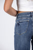 The Lexi from Judy Blue: Mid-Rise Tummy Control Vintage Straight Denim