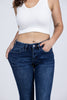 The Gwen from Lovervet *Three Length* Mid-Rise Tummy Control Flare Denim