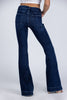 The Gwen from Lovervet *Three Length* Mid-Rise Tummy Control Flare Denim