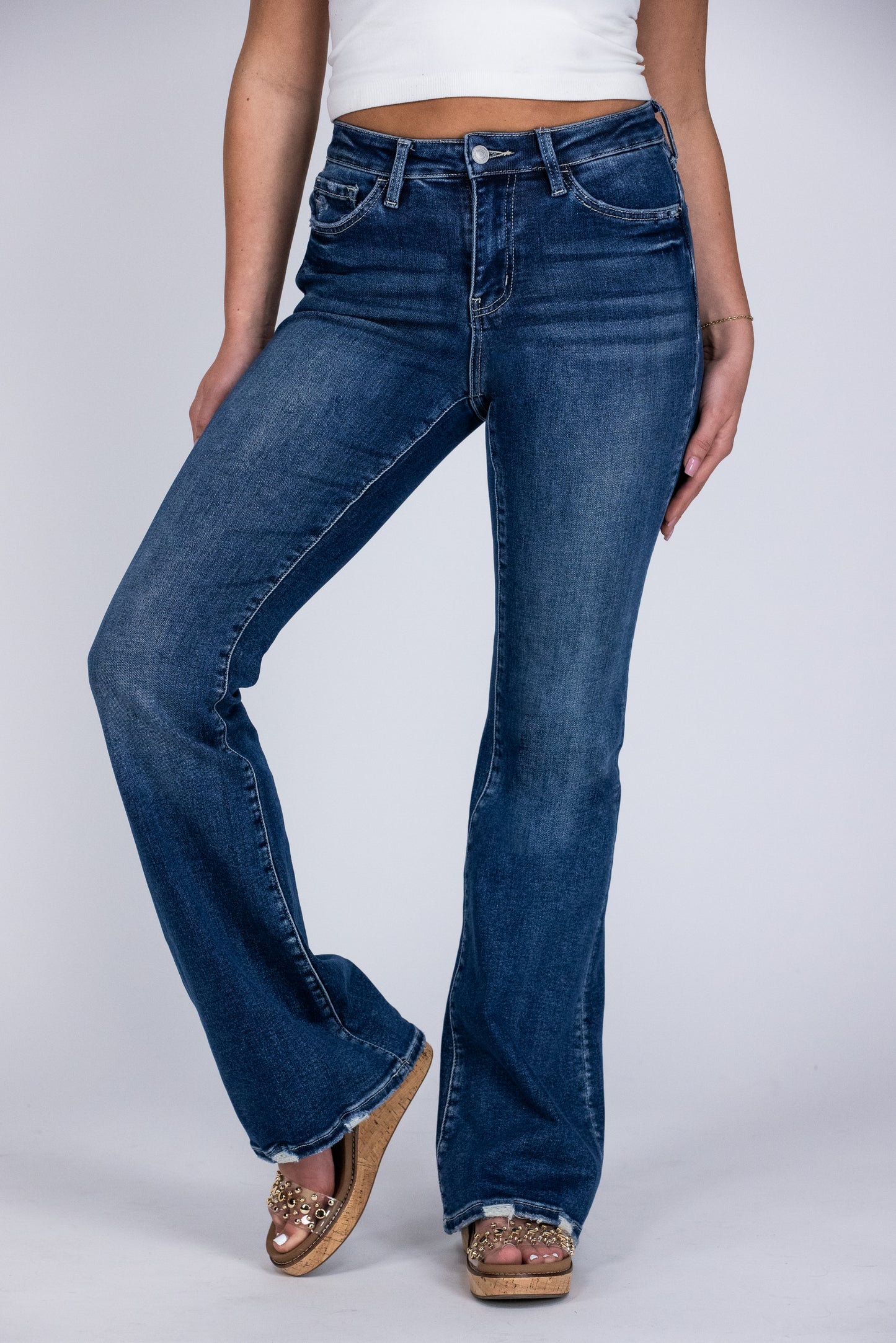 The Amanda from Lovervet: High-Rise Flare Denim