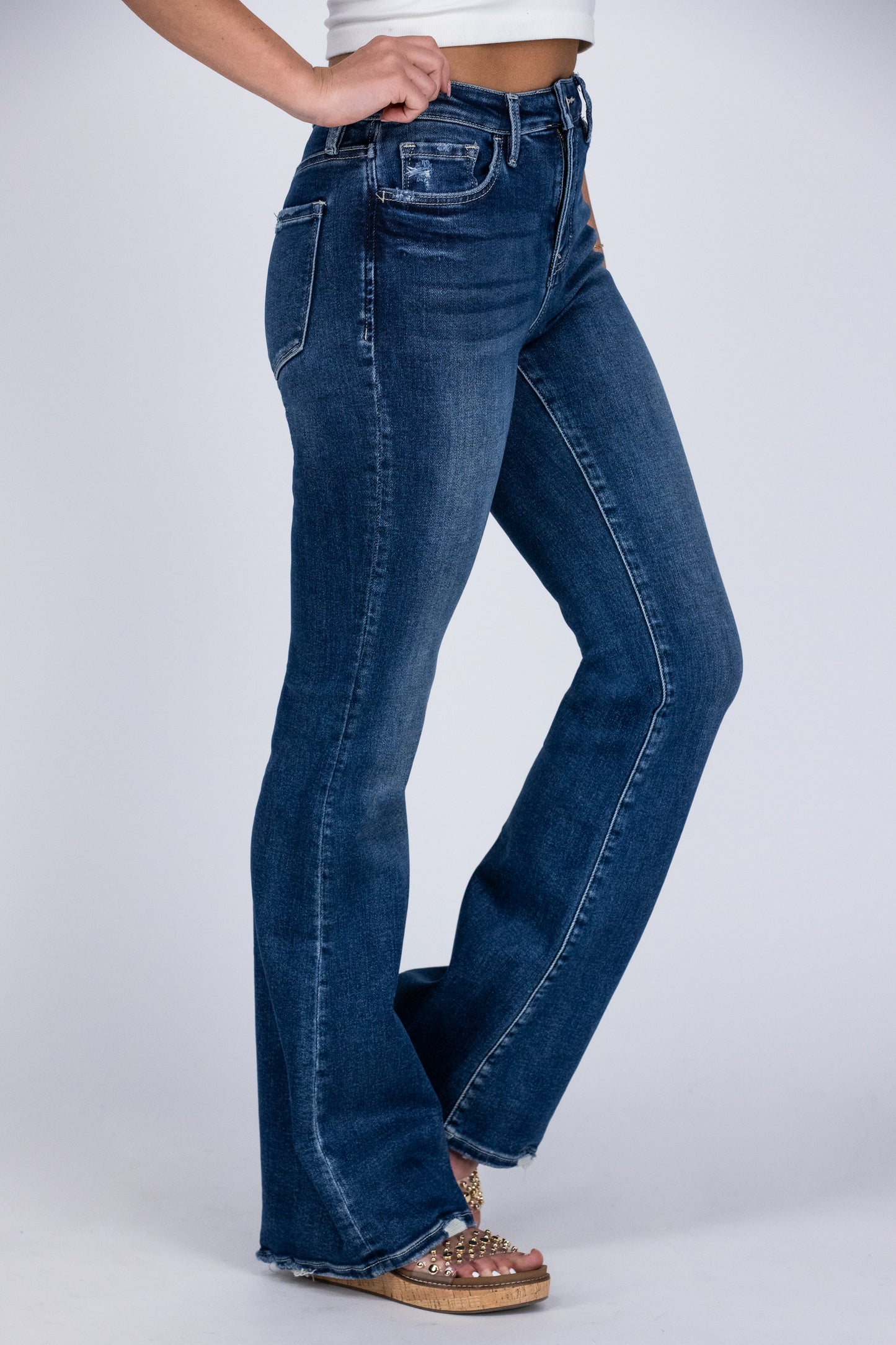 The Amanda from Lovervet: High-Rise Flare Denim