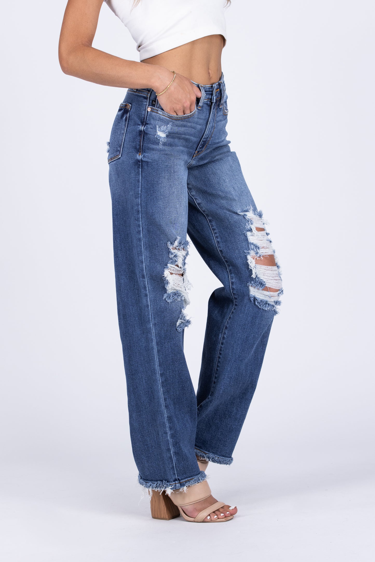 Best Of Everything from Judy Blue: Mid-Rise Dad Denim