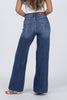 The Quinn from Judy Blue: High-Rise Tummy Control Retro Wide Leg Denim