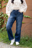 The Britney from Judy Blue: High-Rise Tummy Control Classic Straight Leg Denim