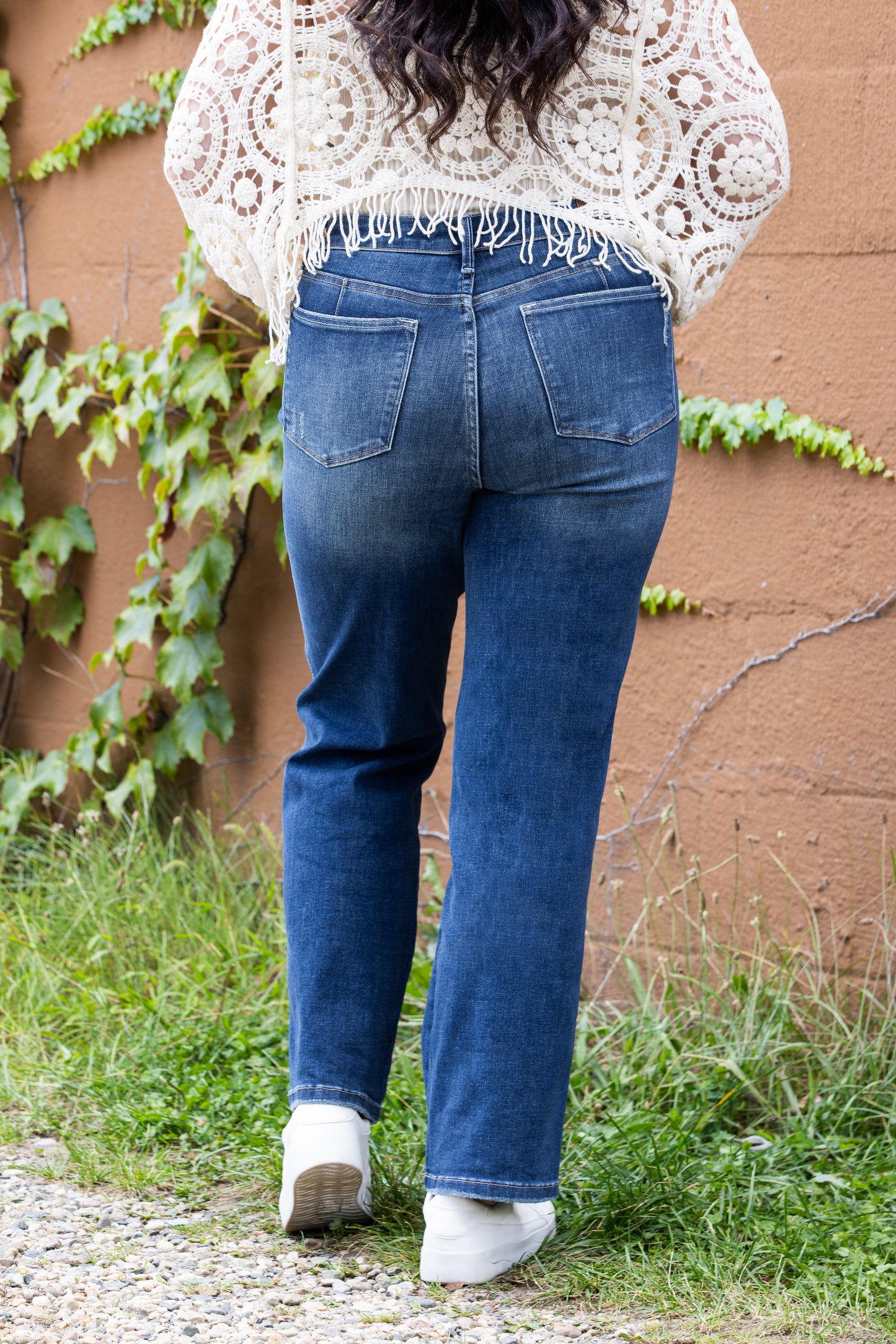 The Britney from Judy Blue: High-Rise Tummy Control Classic Straight Leg Denim