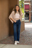 The Britney from Judy Blue: High-Rise Tummy Control Classic Straight Leg Denim