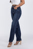 The Britney from Judy Blue: High-Rise Tummy Control Classic Straight Leg Denim