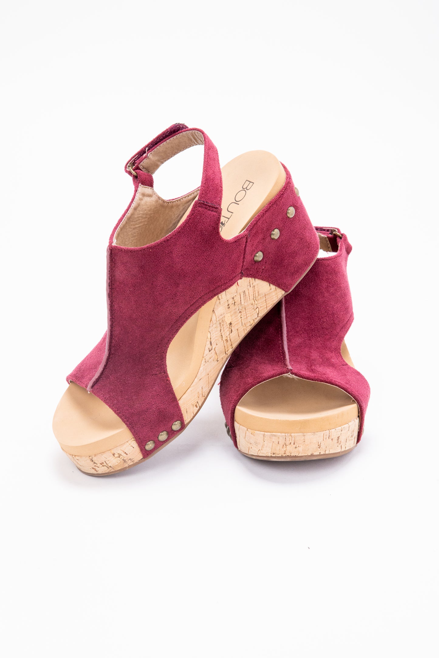 The Carley Suede Wedge Sandal