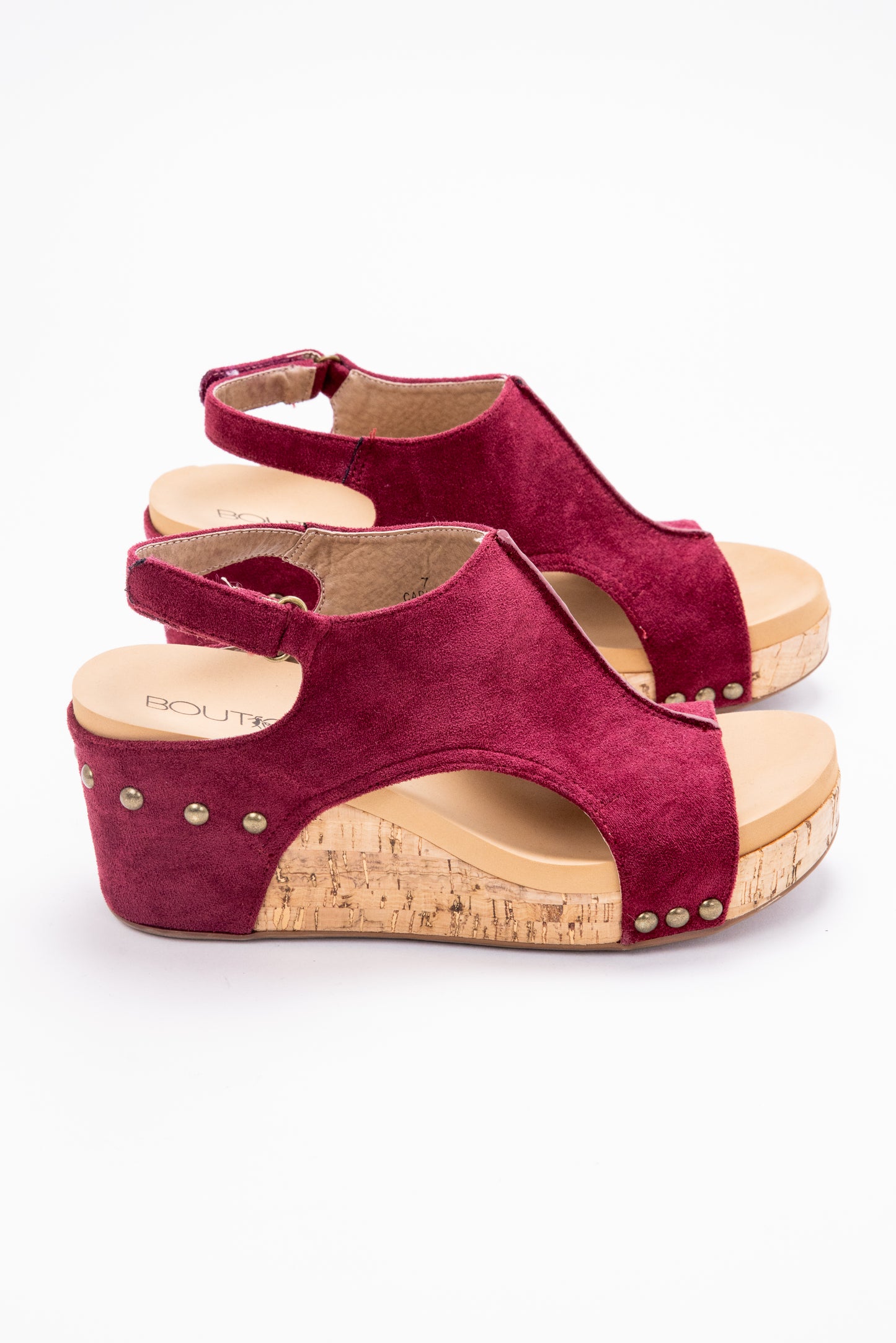 The Carley Suede Wedge Sandal