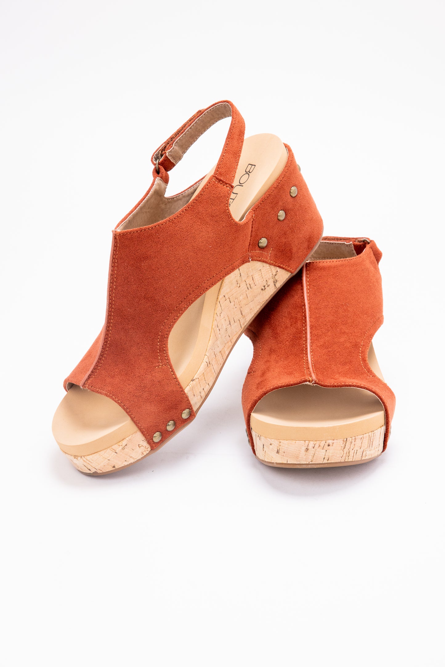 The Carley Suede Wedge Sandal