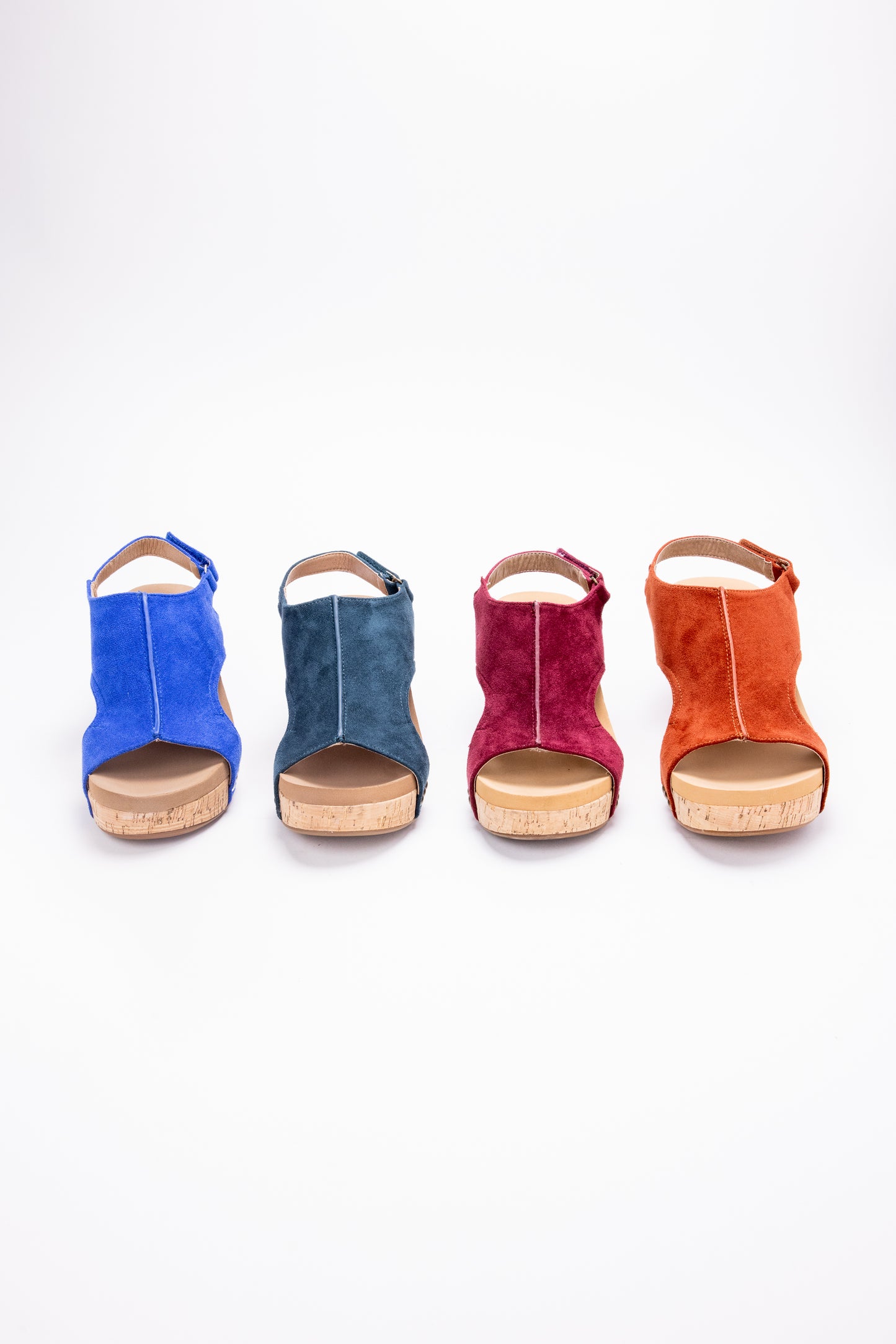 The Carley Suede Wedge Sandal