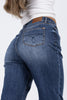 Swaying To The Beat from Judy Blue: High-Rise Crop Wide Leg Denim