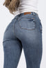 Out Of Your Mind from Judy Blue: High-Rise Tummy Control Skinny Fit Denim