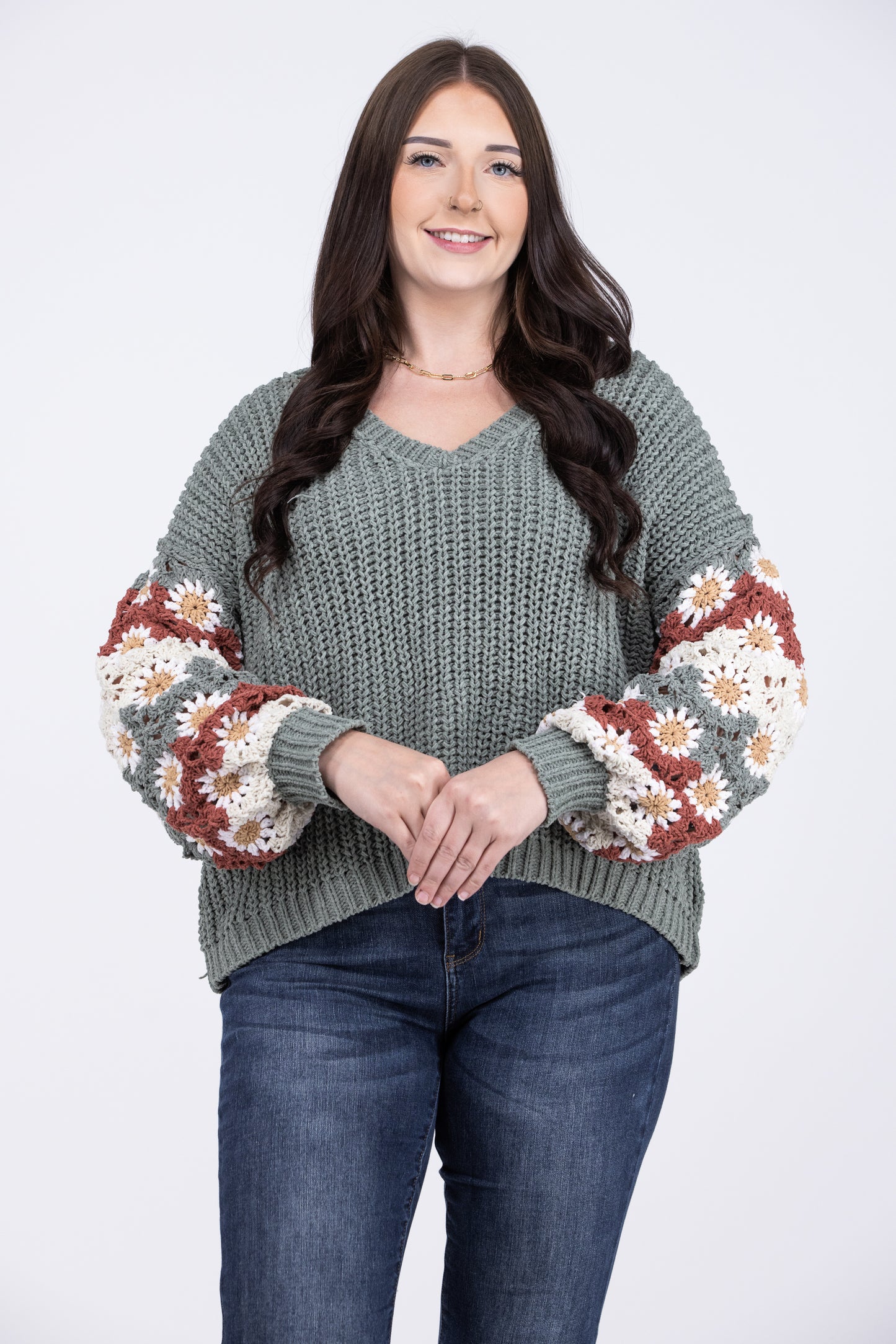 Cozy Flowers Sweater