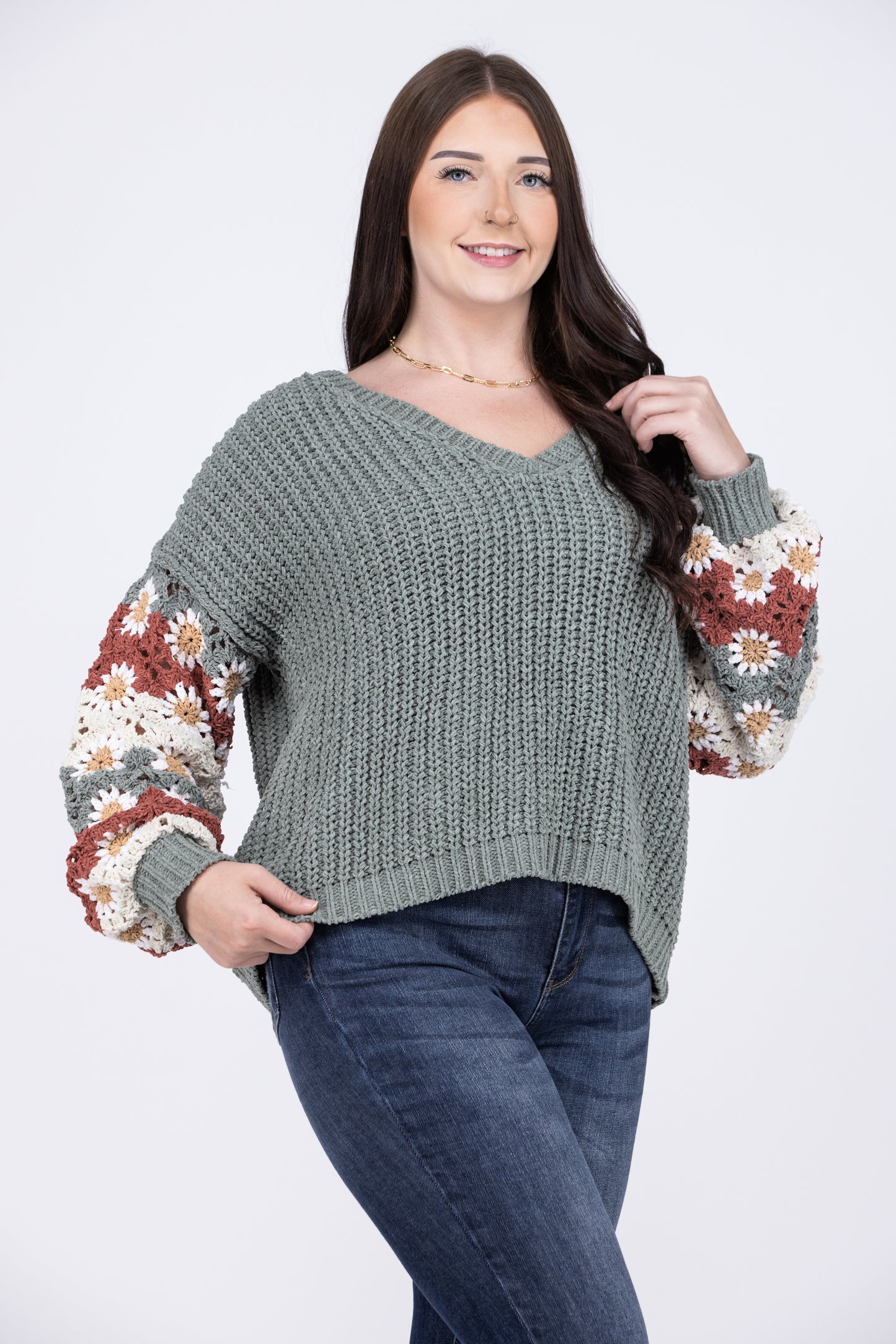 Cozy Flowers Sweater