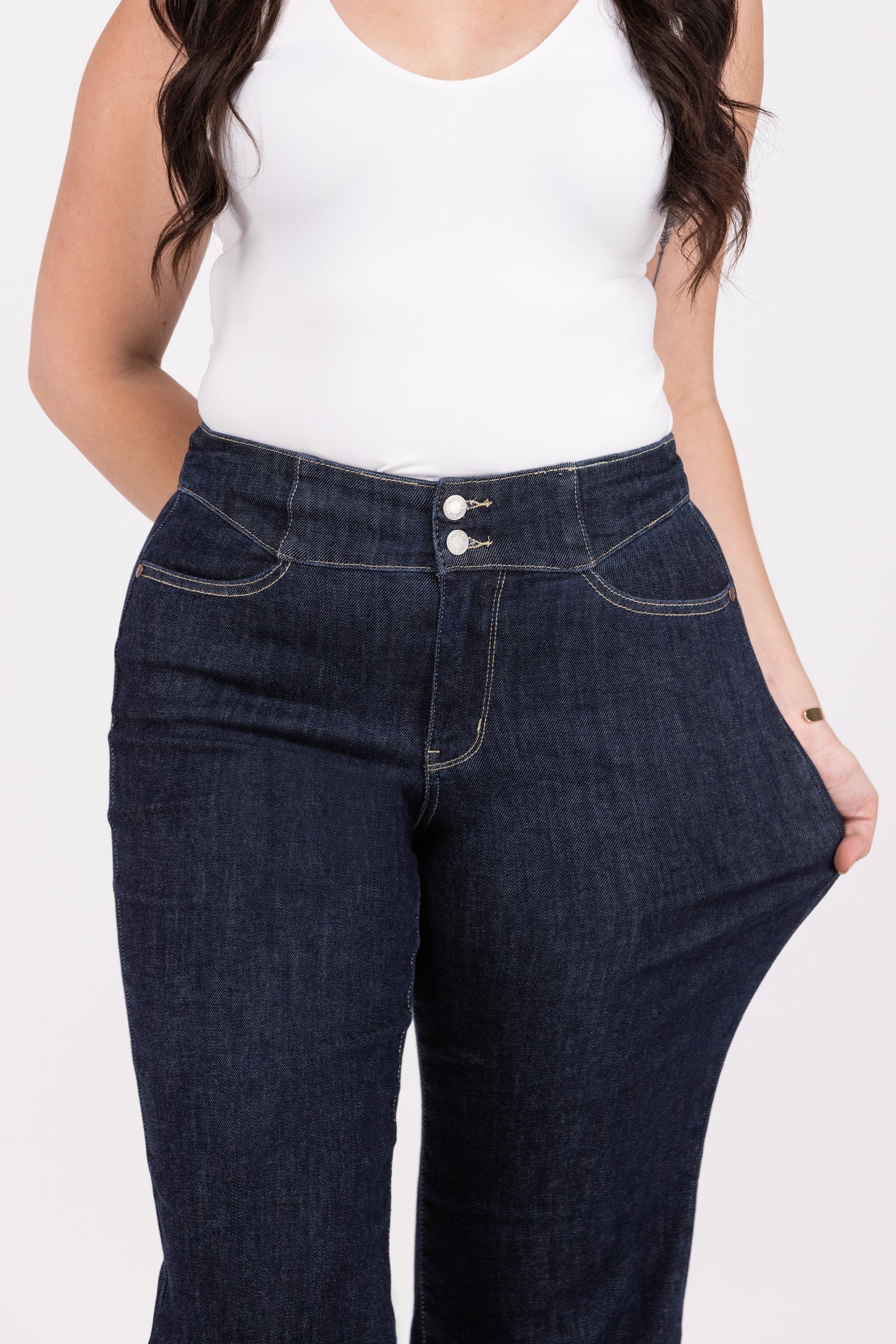 The Belle from Judy Blue: High-Rise Wide Leg Denim