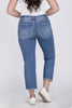 So Obsessed from Lovervet: Mid-Rise Mini Bootcut Denim