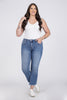 So Obsessed from Lovervet: Mid-Rise Mini Bootcut Denim