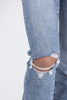 Down To The Wire from Lovervet: High-Rise Tummy Control Cuff Slim Straight Fit Denim