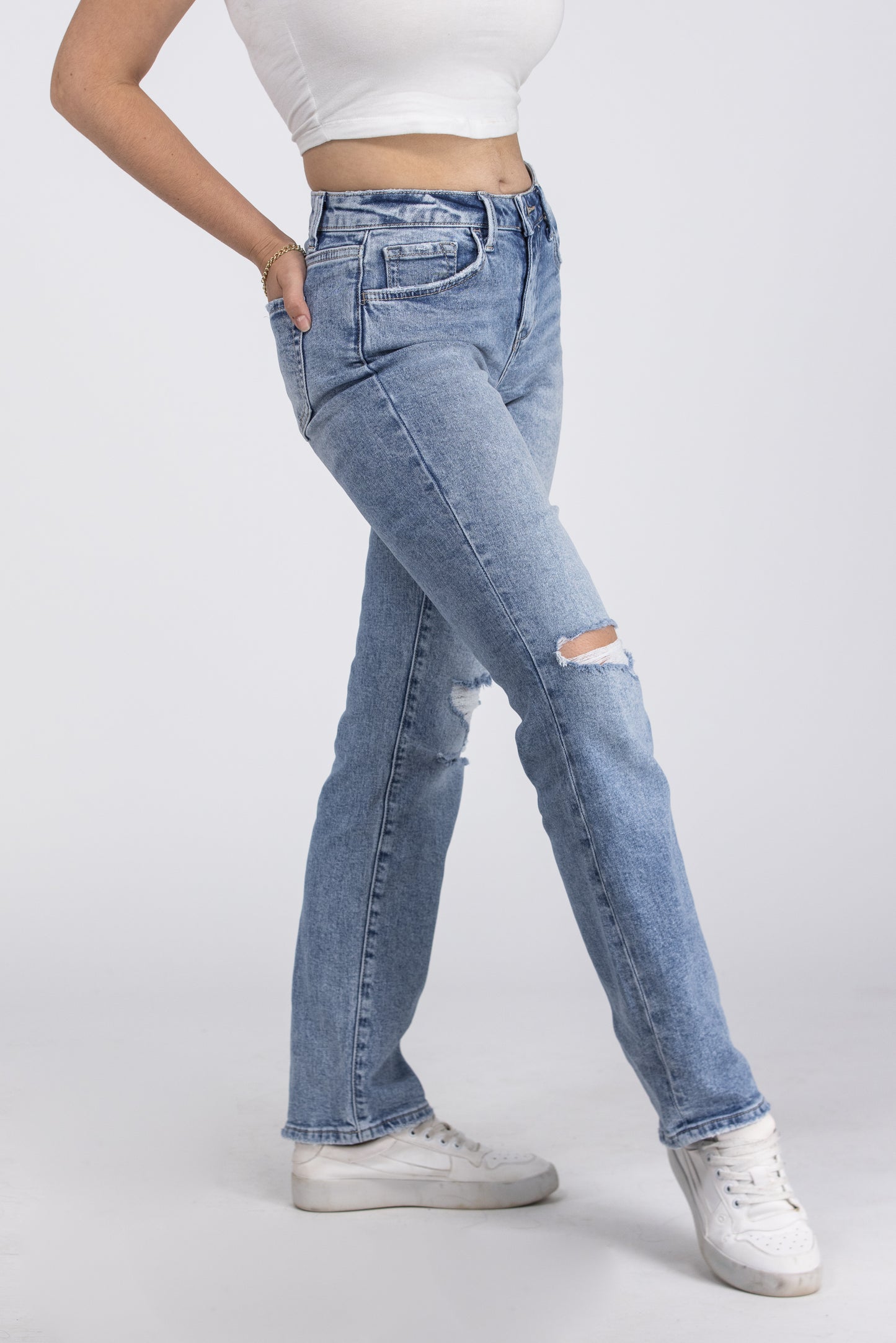 Dancing Around The Fire from Lovervet: High-Rise Straight Leg Denim