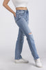 Dancing Around The Fire from Lovervet: High-Rise Straight Leg Denim