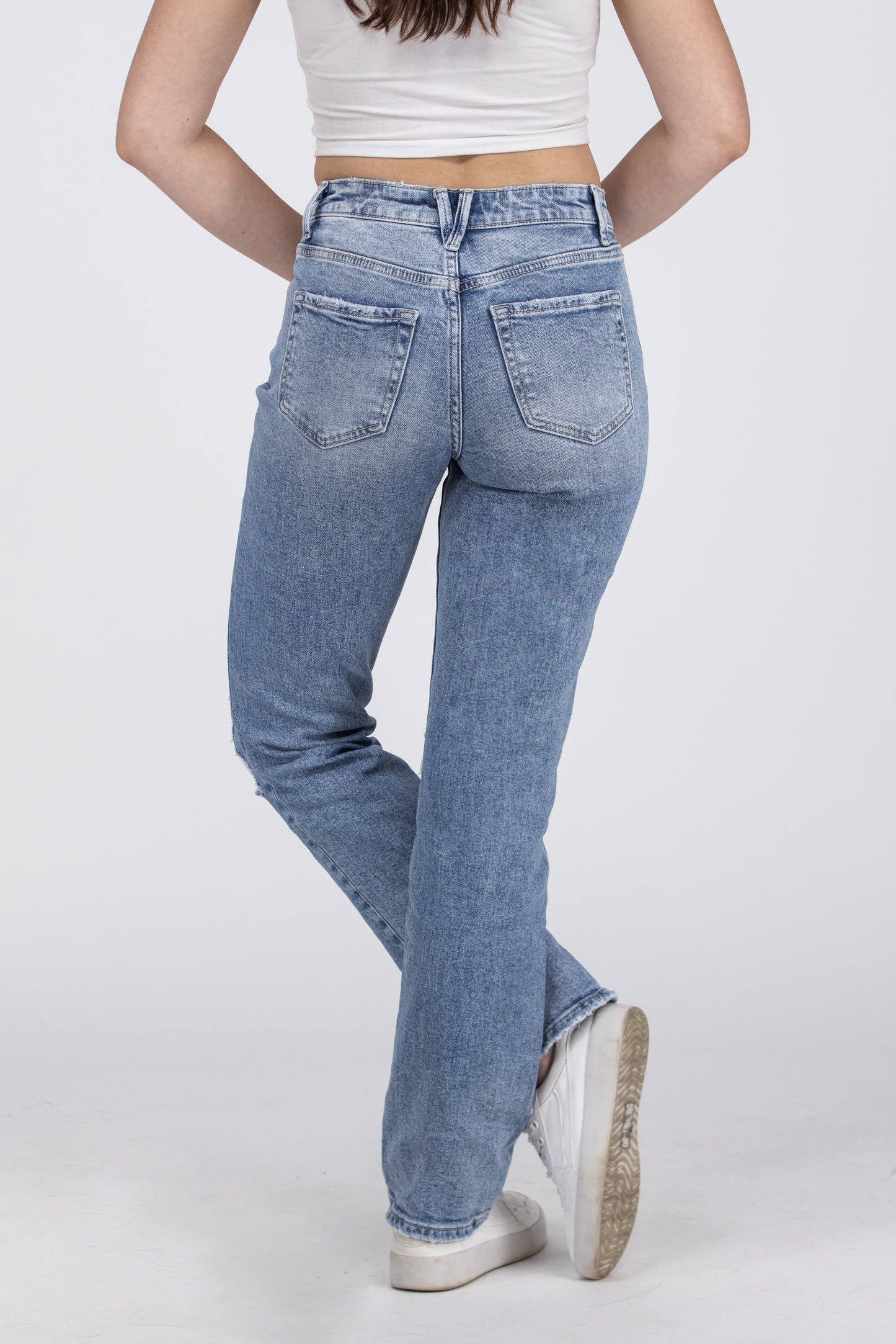 Dancing Around The Fire from Lovervet: High-Rise Straight Leg Denim