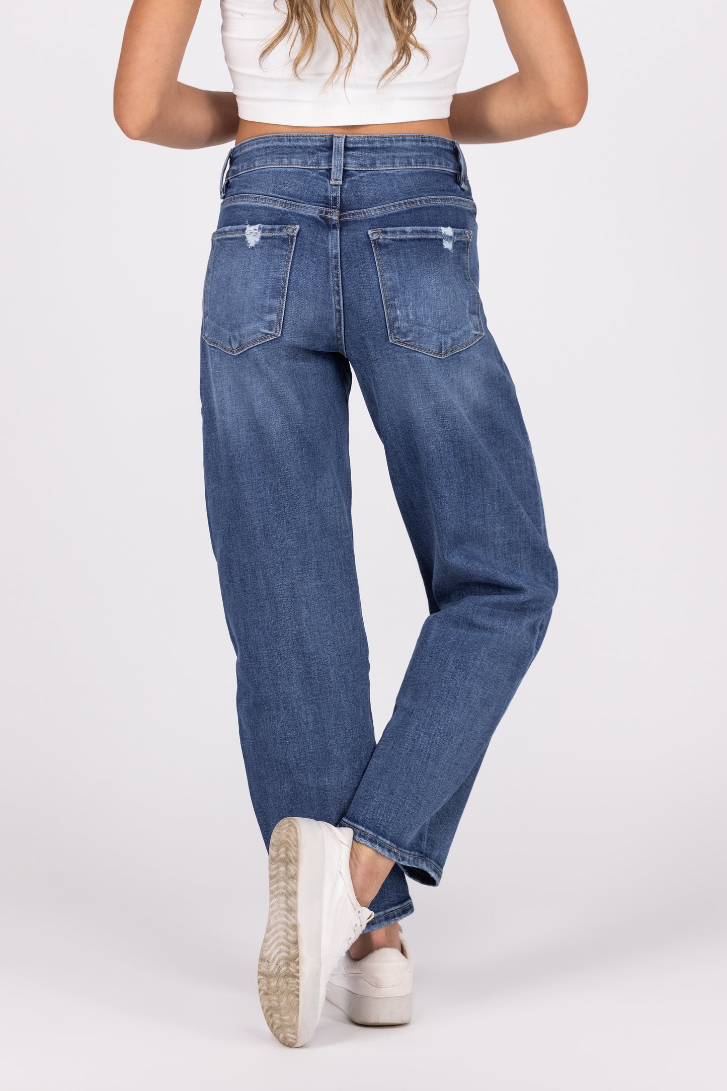 Weekend Get Away from Lovervet: High-Rise Barrel Denim