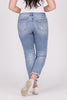 Don't Stop Fighting from Lovervet: Mid-Rise Slim Straight Fit Denim