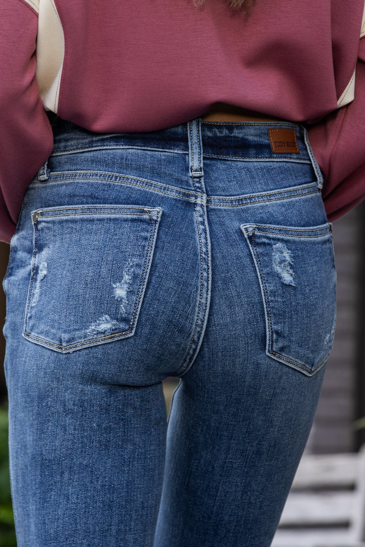 The Emily from Judy Blue: High-Rise Flare Denim