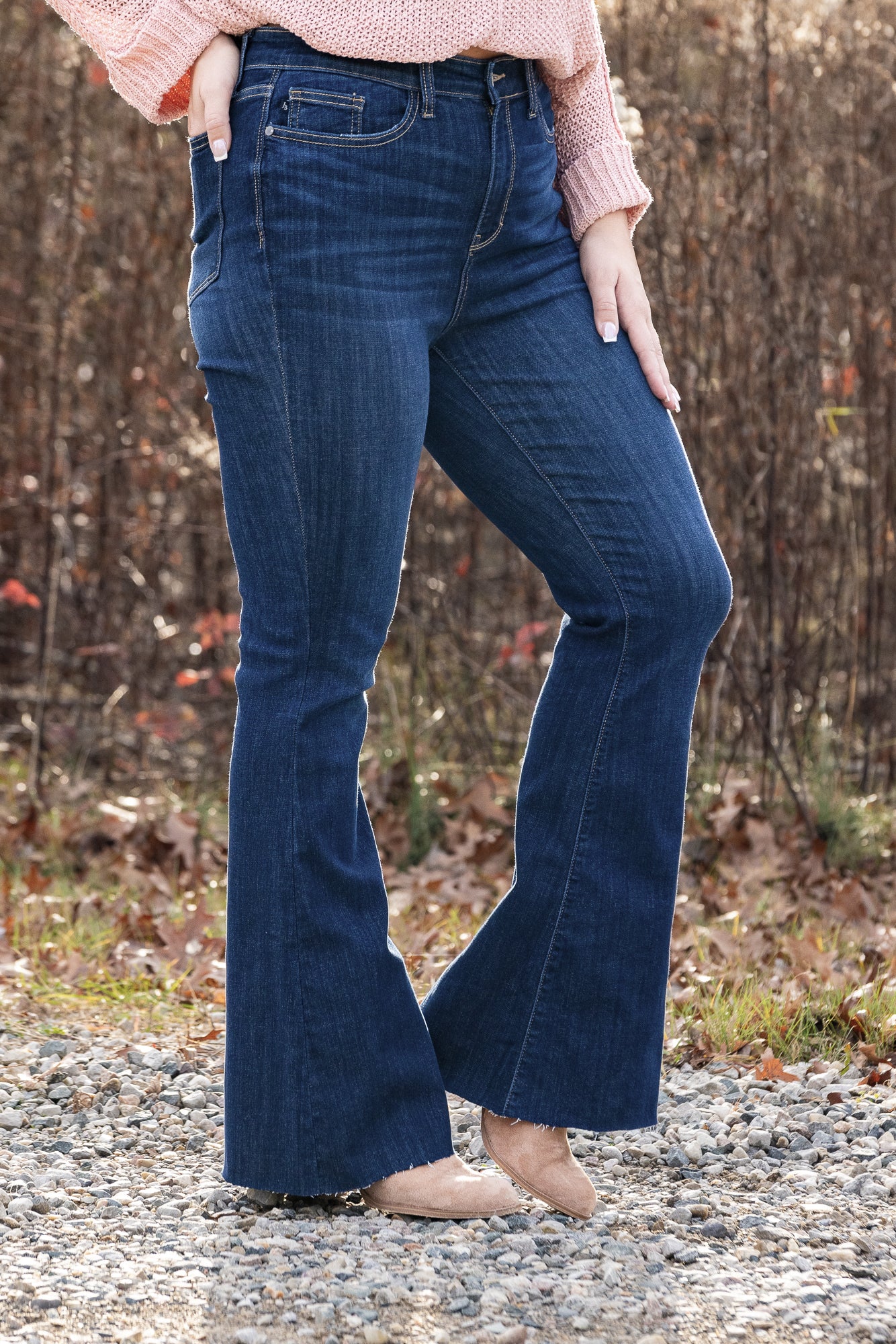 The Natalie from Judy Blue: High-Rise flare Denim