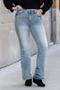 The Alison from Judy Blue: Mid-Rise Flare Denim