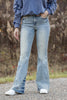 The Alison from Judy Blue: Mid-Rise Flare Denim