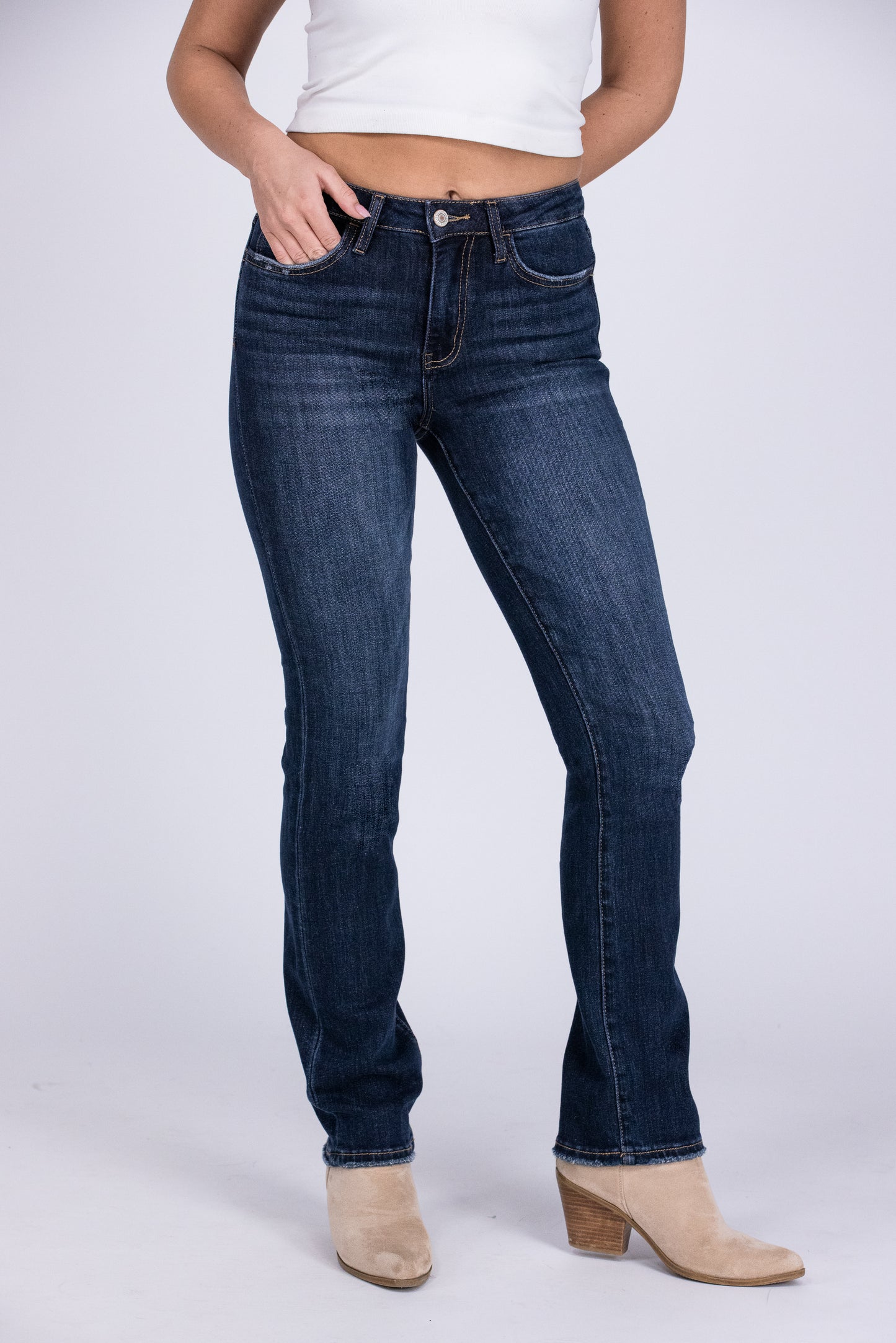 The Gigi from Lovervet: High-Rise Straight Leg Denim