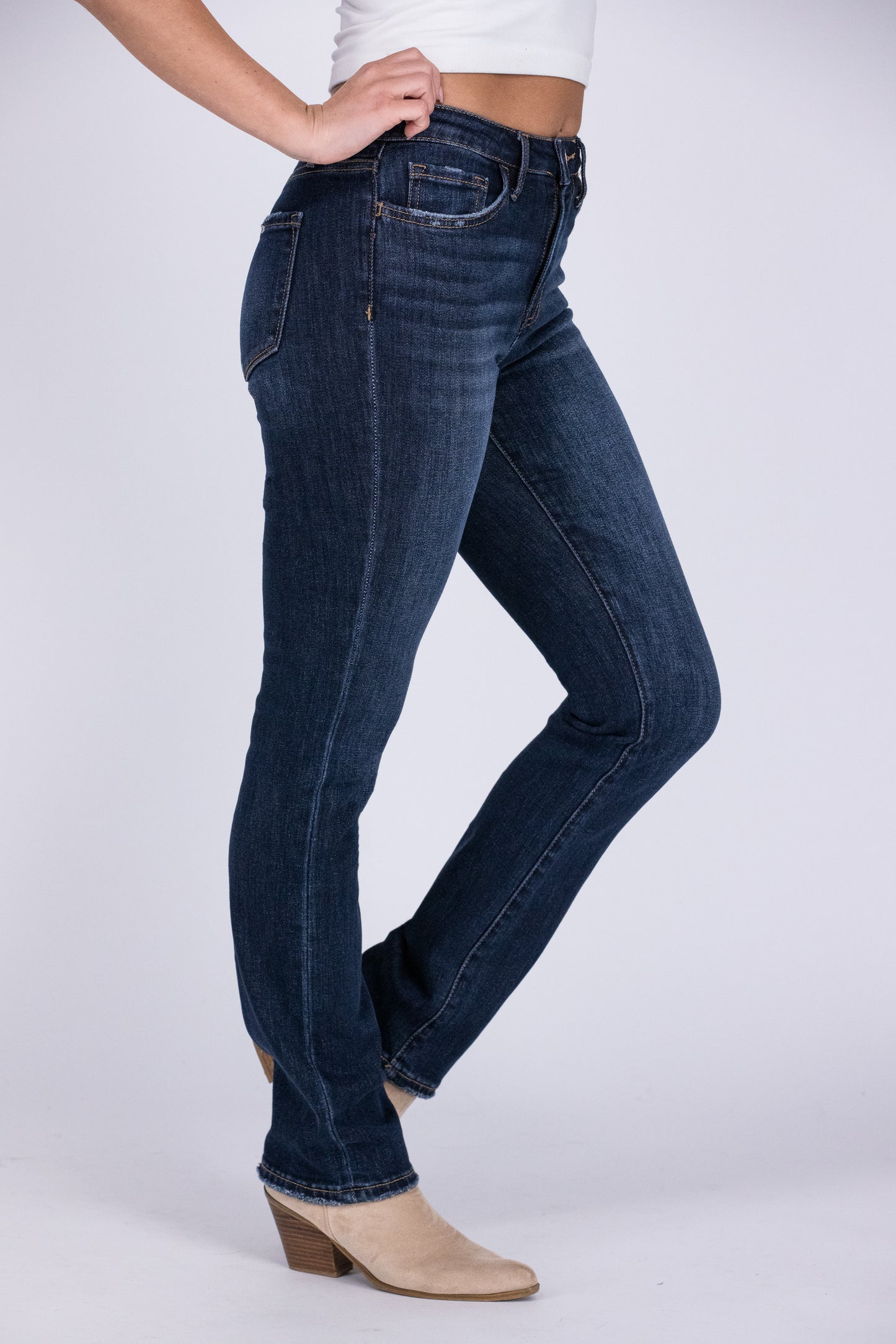 The Gigi from Lovervet: High-Rise Straight Leg Denim