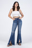 Beautiful Days Ahead from Risen: High-Rise Flare Denim