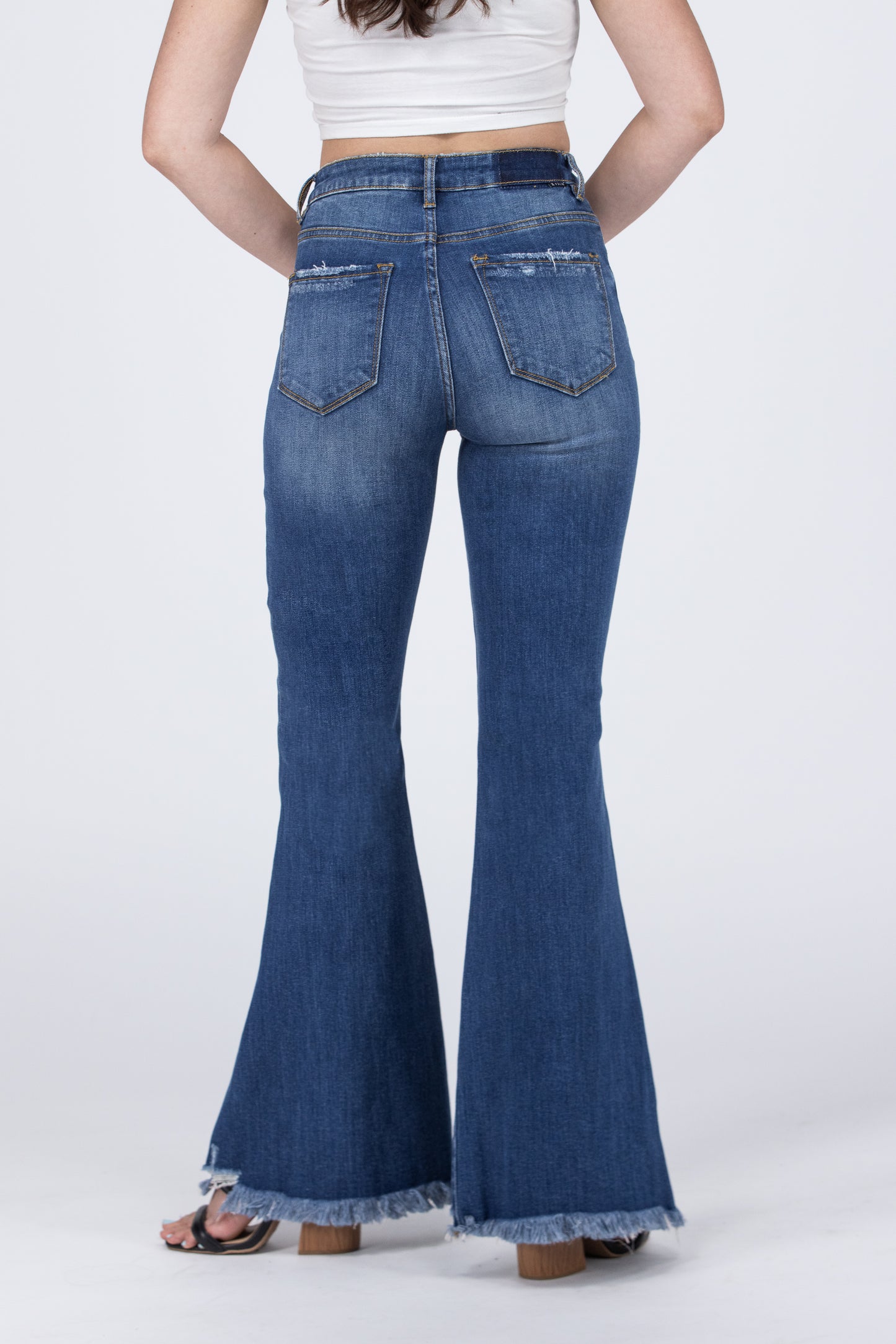 Beautiful Days Ahead from Risen: High-Rise Flare Denim