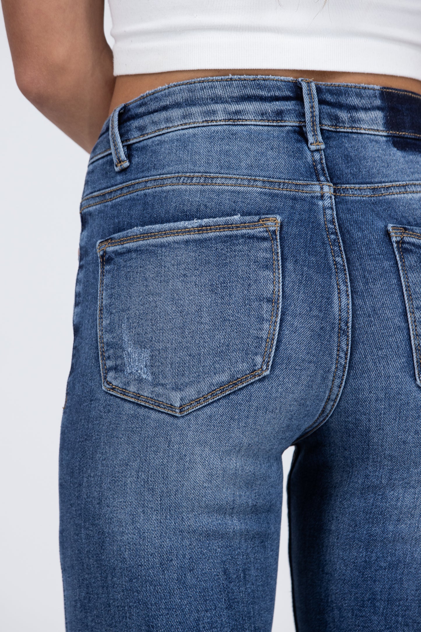 Must Have You from Risen: High-Rise Tummy Control Flare Denim