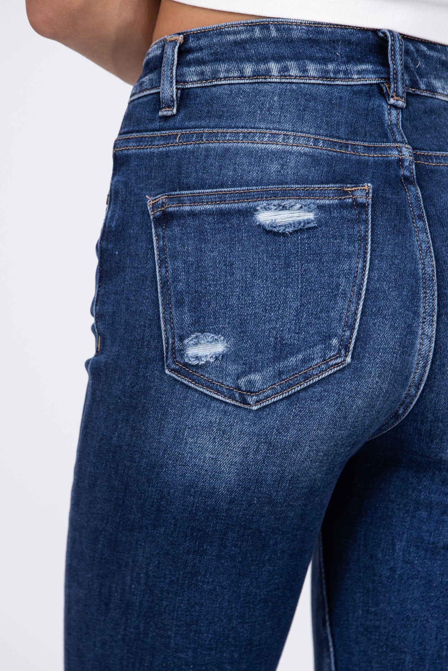 Feel The Music from Risen: High-Rise Tummy Control Flare Denim