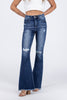 Feel The Music from Risen: High-Rise Tummy Control Flare Denim